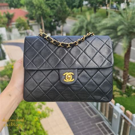 chanel vintage mini square 20cm|chanel mini rectangle flap bag.